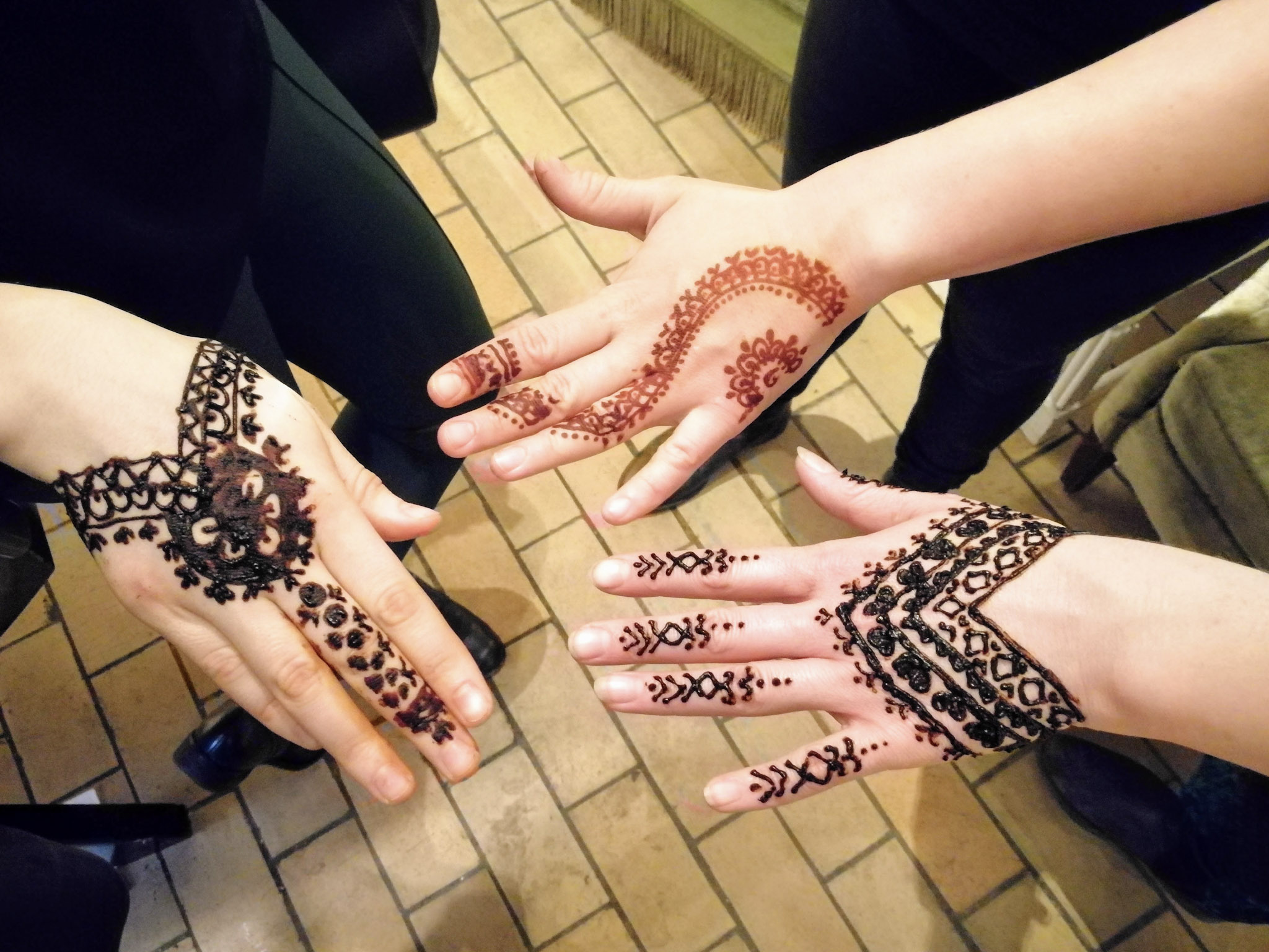 Henna on hand